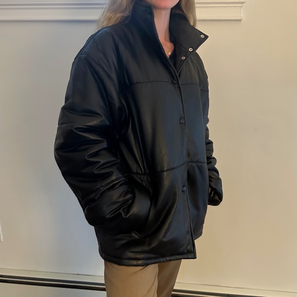 Napa Leather Puffer - image 1